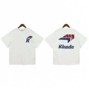 RHUDE Blue R Logo T-Shirt (White) Size Small